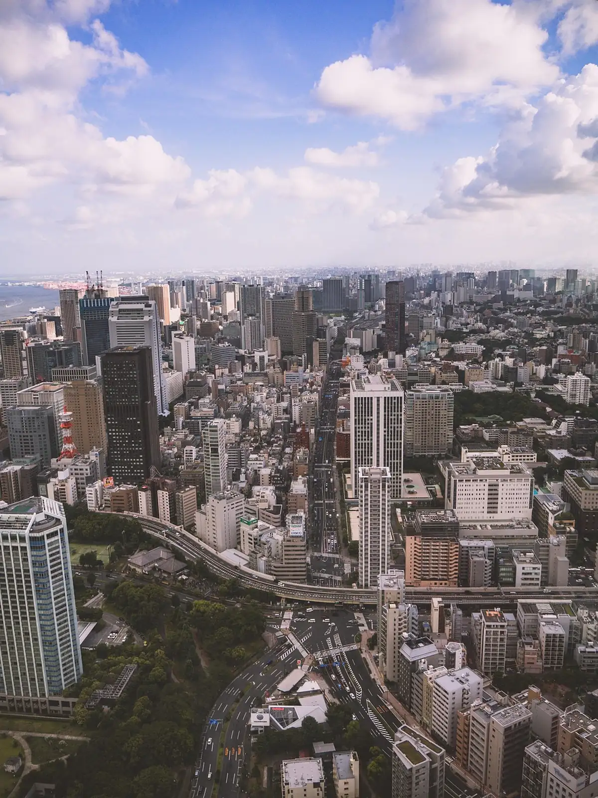 高樓與現代建築構造主宰東京天際線。
